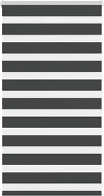 vidaXL Jaluzea tip zebra neagră lățime țesătură 70,9 cm poliester