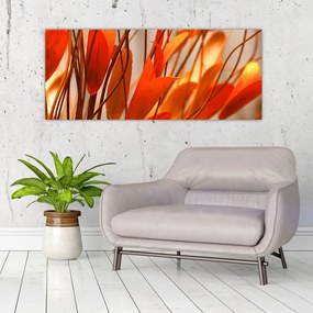 Tablou - Frunze înflorite (120x50 cm)