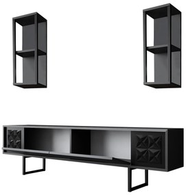 Mobilier living Buon 1 (Antracit + Negru). 1072936