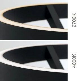 Orion - Lampă de podea LED KOLK, dimabilă, 40 W, 230 V, 2700/4000 K, neagră