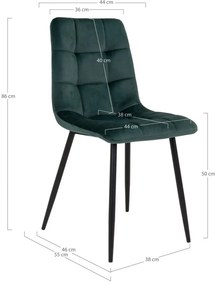 Scaun de luat masa Middelfart verde închis