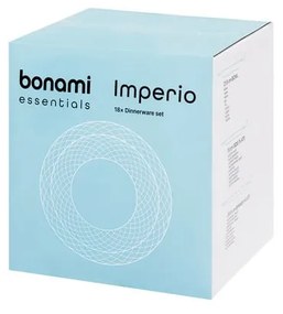 Set 12 farfurii de porțelan Bonami Essentials Imperio, alb