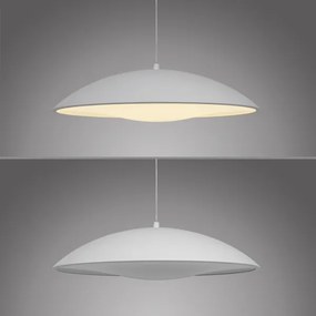 Schöner Wohnen LENTE 14606-16 – lampă suspendată LED dimabilă pe cablu, 17 W, 230 V, Ø 40 cm, albă