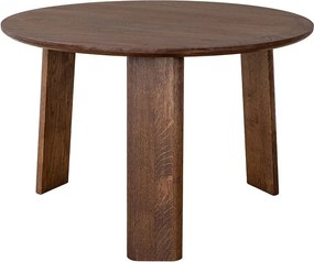 Măsuță lemn masiv nuc rotundă Monte finisaj Ø61×39 cm