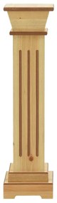 Suport plante clasic in forma stalp patrat lemn 17x17x66 cm MDF 1, Maro