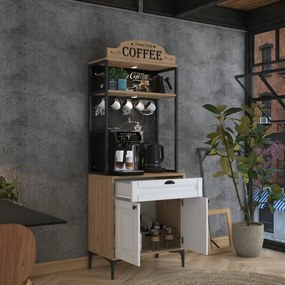 Dulap Jehy Walnut and White