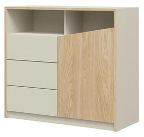 Comodă Avain 2 (bej deschis + stejar uleios) (S). 1087308