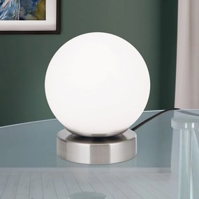 Lampa LED dimabila cu Touch stil minimalist TRICIA satin/opal