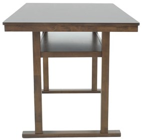 Masa de bar Tenor lemn natural cauciuc - MDF, culoarea nuc 150x90x91.5cm