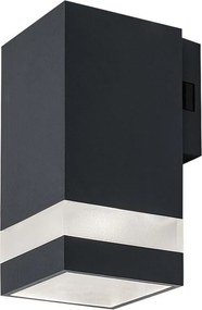 Aplica LED CCT perete exterior IP65 Urfa Line antracit