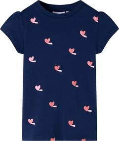 vidaXL Tricou pentru copii, bleumarin, 104
