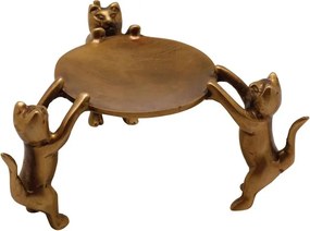 Tavita decorativa, aurie, din alama, Tray