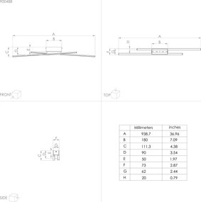Plafonieră LED dimabilă PANAGRIA 2xLED/13W/230V Eglo 900488