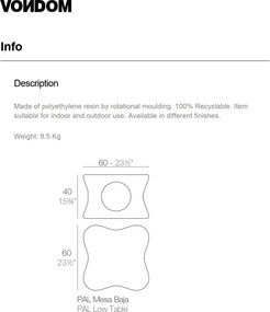 Masuta design modern exterior/interior PAL 51003 Vondom