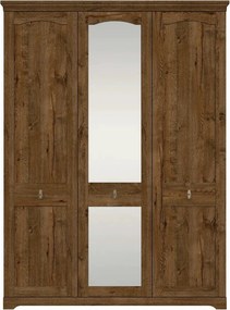 Dulap PATRAS, stejar april, PAL, cu 3 usi, 153x59x208 cm