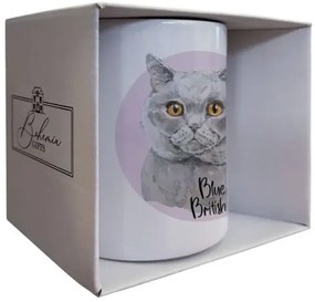 Bohemia Gifts Cană ceramică - Blue British, 350 ml
