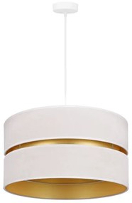 Lustră pe cablu Duolla DUO 1xE27/15W/230V d. 40 cm crem/auriu