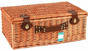 Coș de picnic pentru 4 persoane maro, 54 x 34 x 20 cm