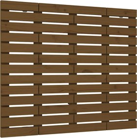 vidaXL Tăblie de pat pentru perete, maro miere, 96x3x91,5 cm, lemn pin