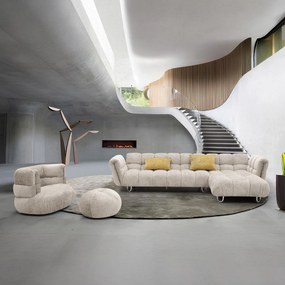 Coltar dumonde cu sezut confortabil din spuma high-density Luxe 330x104 cm