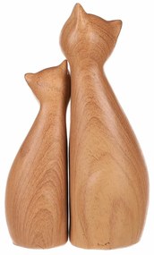Decorațiuni Pisici, 11 x 6 x 17 cm, set de 2bucăți, poliresină