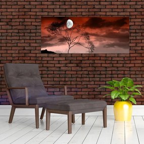 Tablou - Luna luminează noaptea (120x50 cm)