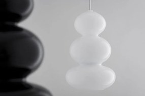 Lustra suspendata din Sticla, Alb, ORLANDO