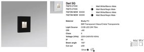 Spot LED de exterior IP65 iluminat ambiental DART SQ Black
