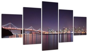 Tablou  cu privirea spre San Francisco, California (125x70 cm), în 40 de alte dimensiuni noi