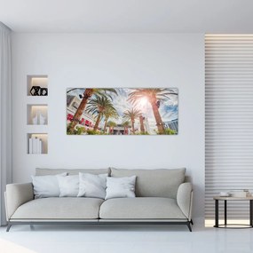 Tablou - palmier cu bazin (120x50 cm), în 40 de alte dimensiuni noi