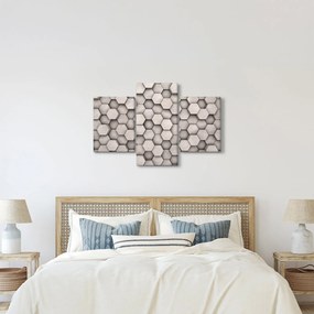 Tablou - Hexagoane design beton (90x60 cm)