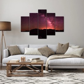 Tablou calea lactee roz (150x105 cm)