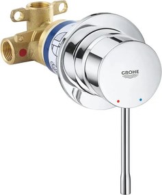 Baterie dus incastrata Grohe Essence crom lucios cu corp ingropat