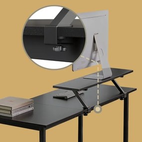 Birou de colț SOLEA, negru