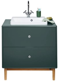 Dulap cu chiuvetă fără baterie verde închis suspendat 80x62 cm Color Bath – Tom Tailor