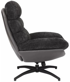 Fotoliu Giselle negru Tap.242/negru Tap.244