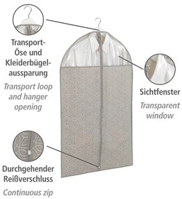 Husă protecție haine Wenko Business, 100 x 60 cm, bej