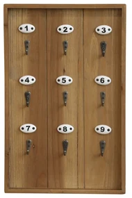 Suport pentru chei, din lemn, aspect rustic