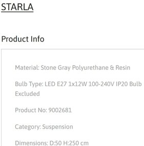 Lustra suspendata design decorativ STARLA NVL-9002681