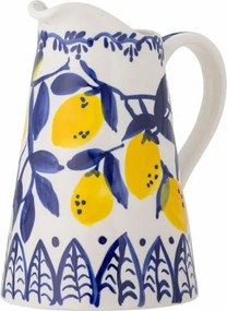 Carafă din ceramica pictata manual, design mediteraneean, Ø12cm, "Maxima"
