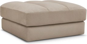 Taburet taupe cu tapițerie din catifea Sierra – Bobochic Paris