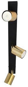 LED Spot TUNE 3xGU10/4,8W/230V auriu/negru