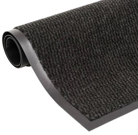 vidaXL Covoraș cu smocuri, negru, 60x150 cm