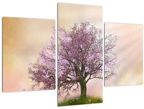 Tablou - Copacul înflorit în deal (90x60 cm)