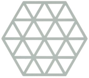 Suport din silicon pentru vase fierbinți Zone Triangles, gri deschis