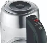 Fierbator Digital ZILAN ZLN3949, 2200W, 1.7L, Control Temperatura, Iluminare LED, Sticla-Inox