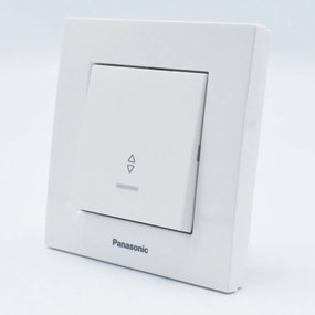 Intrerupator cap scara cu led Karre Plus Panasonic, ST, alb