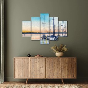 Tablou - Plimbare cu barca, aquarel (150x105 cm)