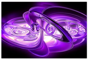Tabloul fractalilor în violet (90x60 cm)