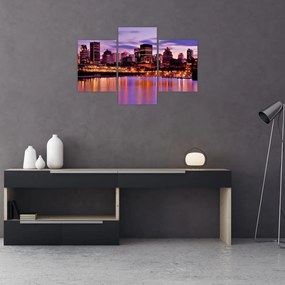 Tablou orașului nocturn (90x60 cm)